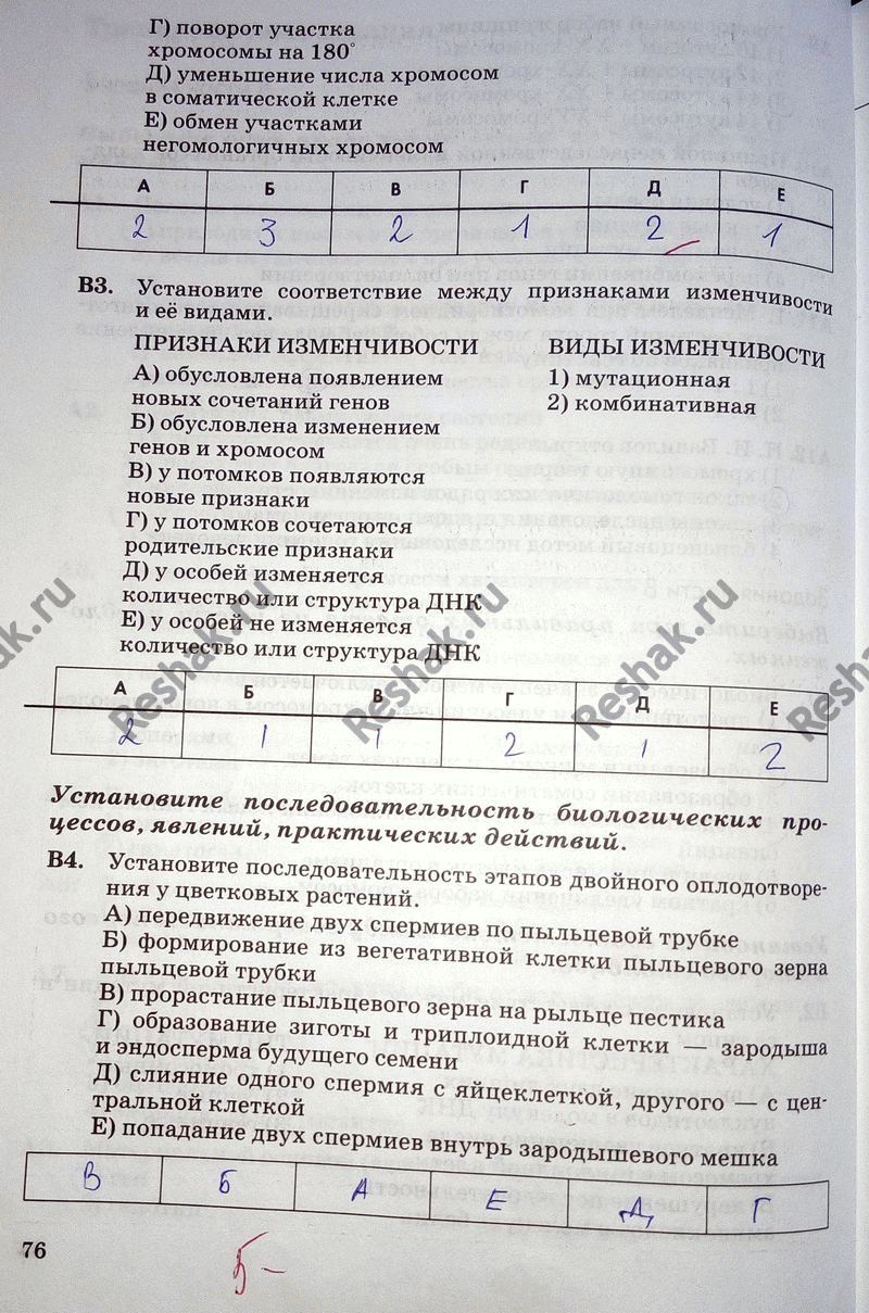 Иллюстрация к решению «Тренировочный тест после упр.148 ГДЗ Рабочая тетрадь Пасечник 9 класс (Биология)», 3